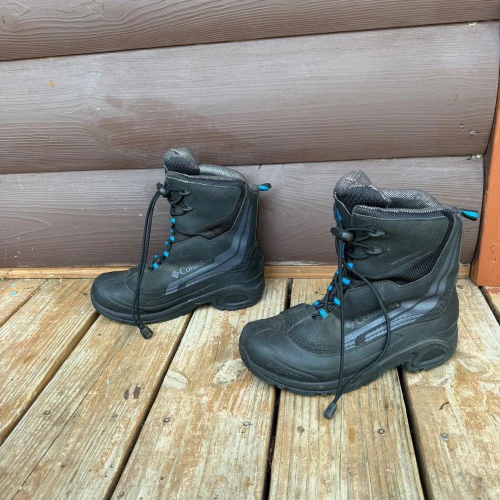 Columbia Bugaboot Celsius Waterproof 400g Insulated Snow Boots Black Youth 6
